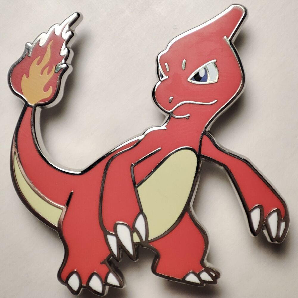 Pokemon TCG Charmeleon Enamel Pin Official Nintendo Collectible Lapel Badge